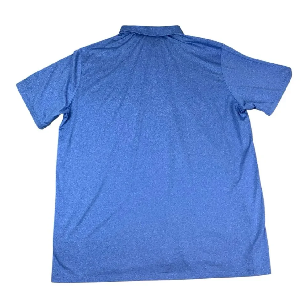 Nike Dri Fit Golf Polo Shirt, Moisture Wicking, Blue, Men's Size 2XL